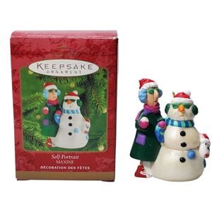 Hallmark Keepsake Holiday Ornament Self Portrait MAXINE John Wagner Vintage
